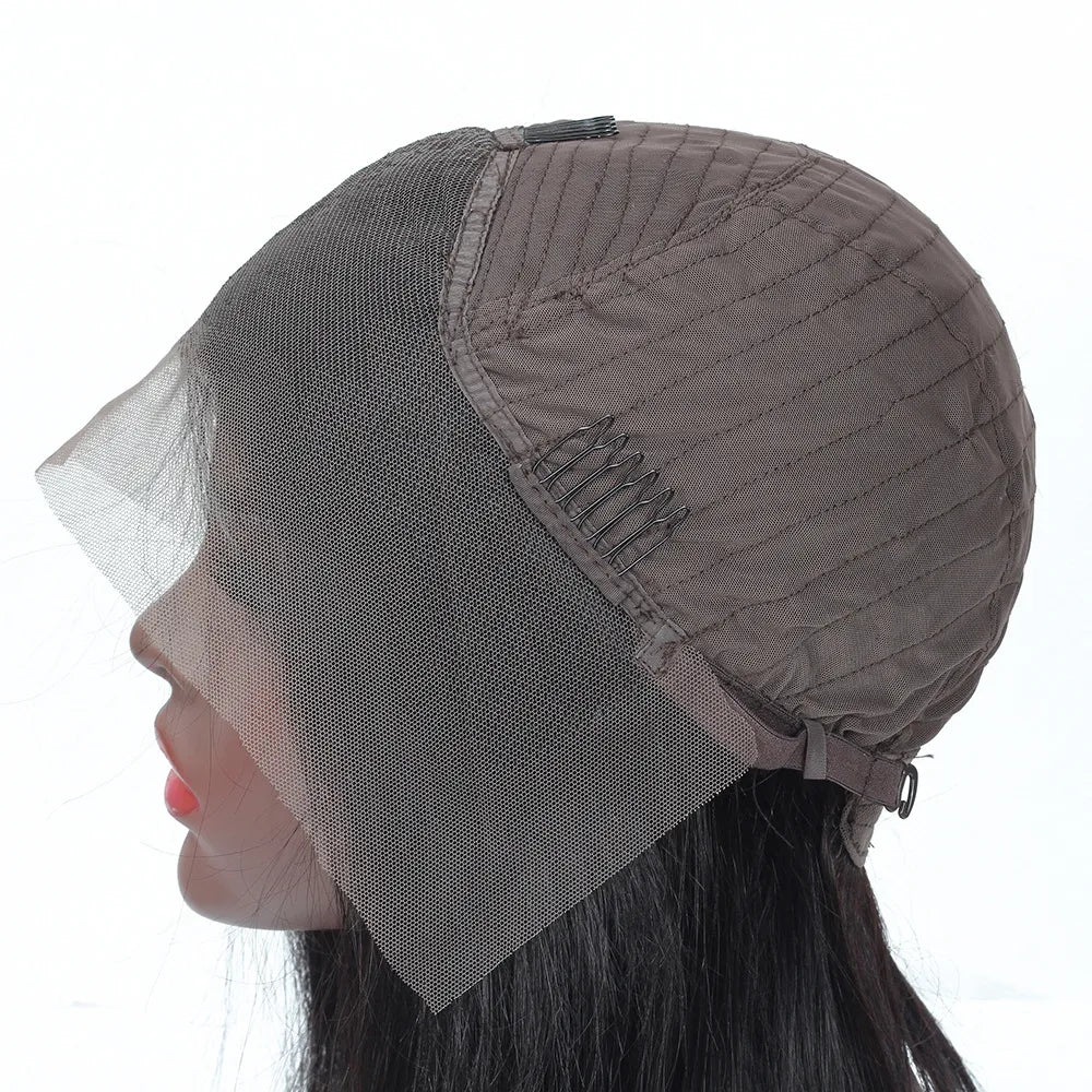 Lace real human hair wig headgear 10"