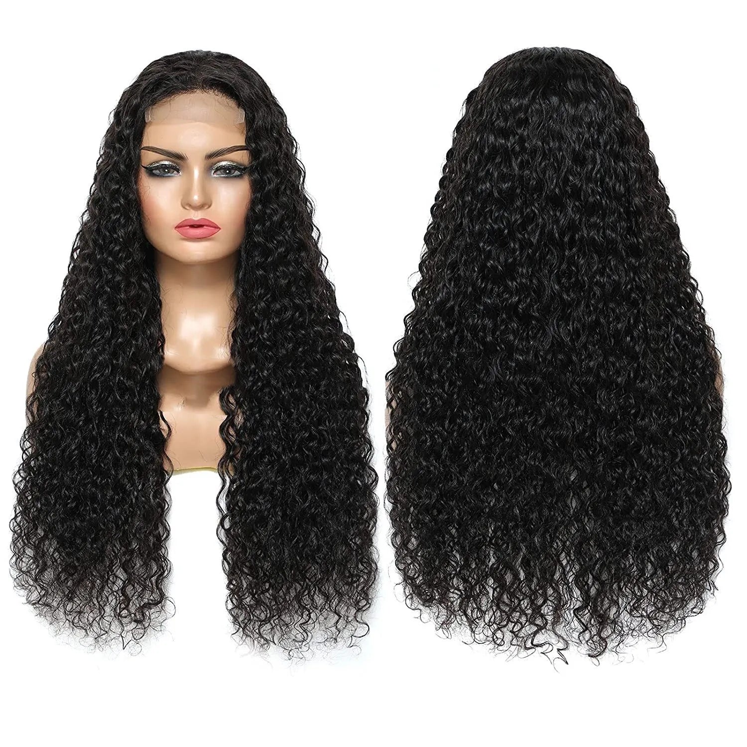 Hot Ladies Front Lace 10 " Long Curly Wig